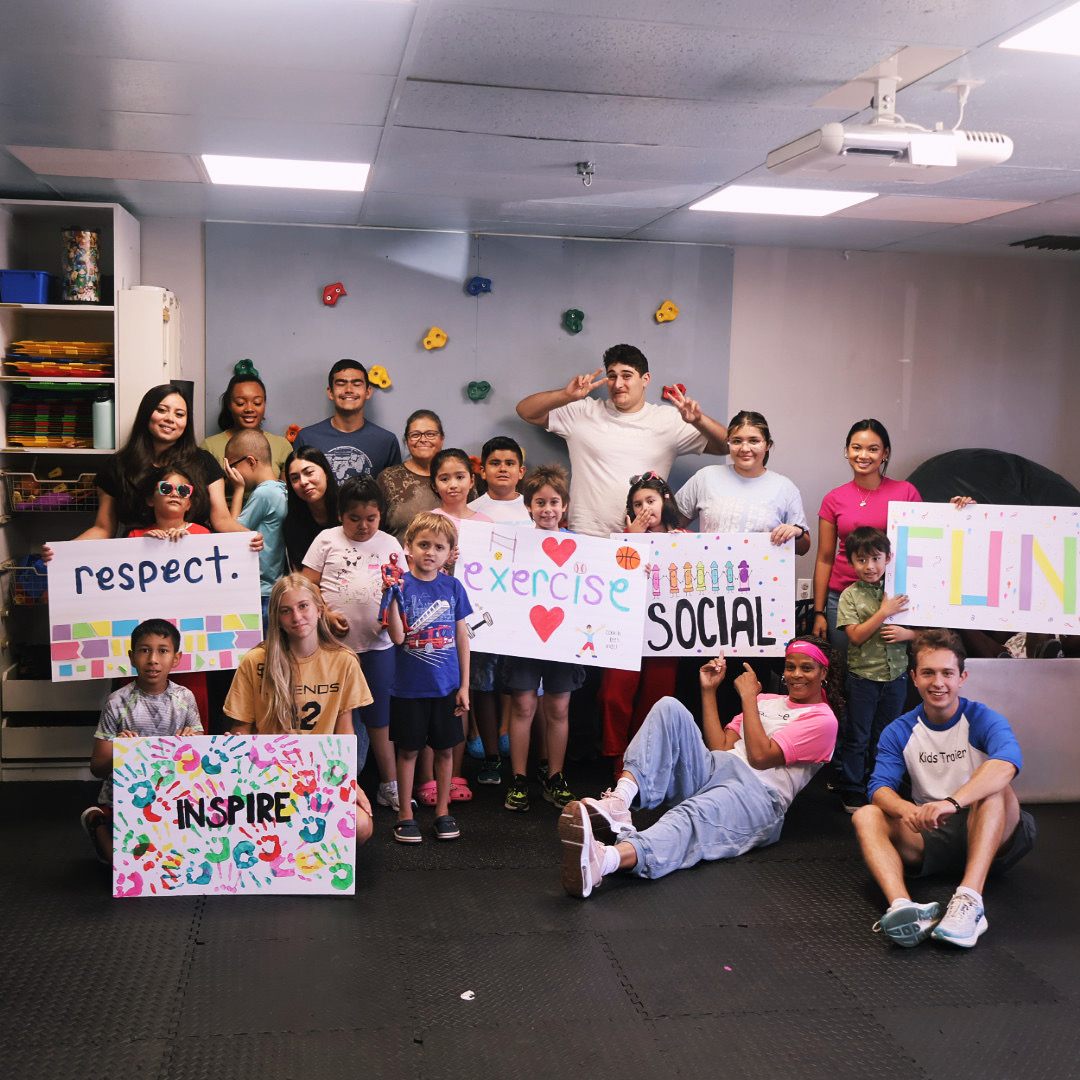 Kids showing commitment in training